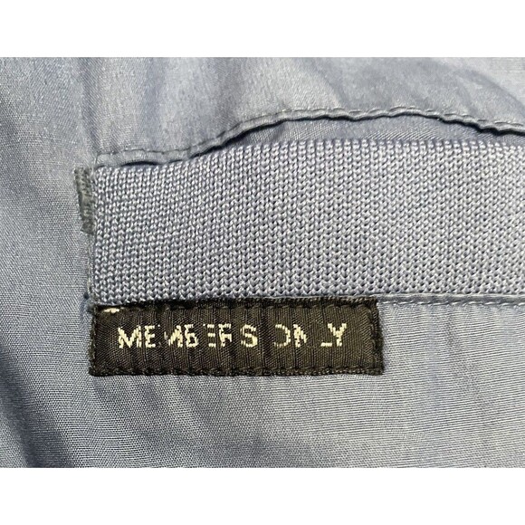 Vintage 80s Members Only Jacket Made in Korea Size 36 Light Blue Racer Bomber - Picture 2 of 13